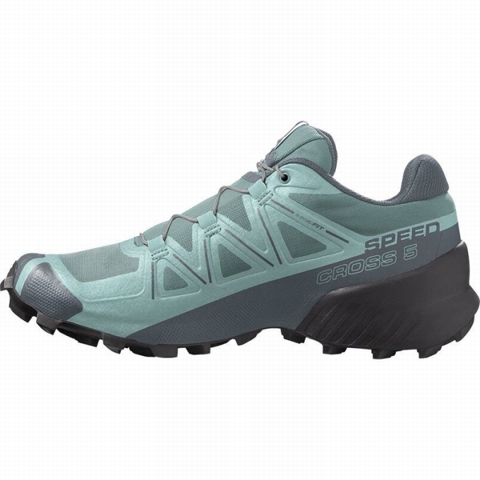 Tenis Para Trail Running Salomon SPEEDCROSS 5 Mujer Turquesa | MX-148WMRJ