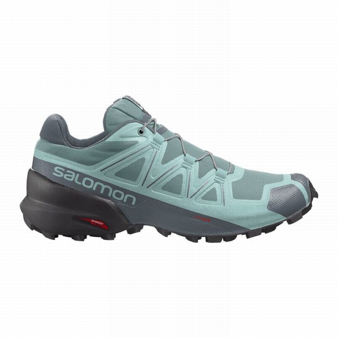 Tenis Para Trail Running Salomon SPEEDCROSS 5 Mujer Turquesa | MX-148WMRJ