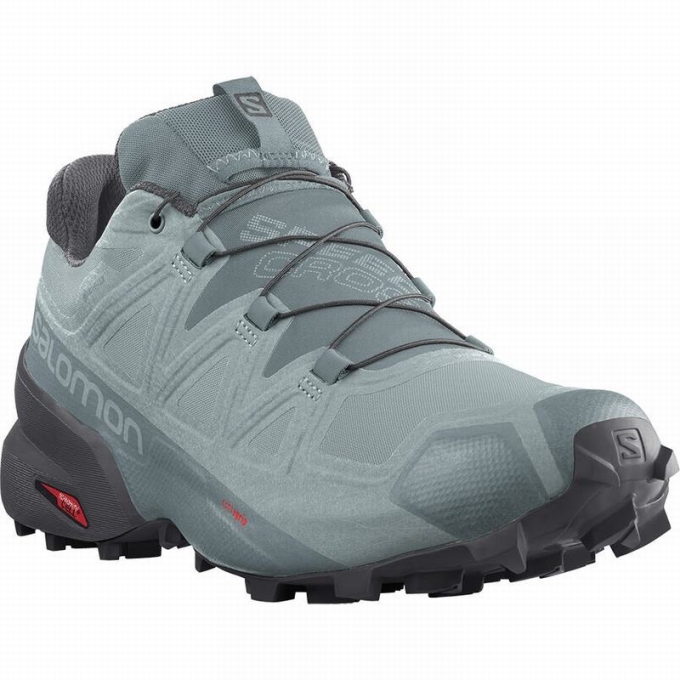 Tenis Para Trail Running Salomon SPEEDCROSS 5 GORE-TEX Hombre Verdes | MX-149XCHB