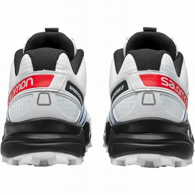 Tenis Para Trail Running Salomon SPEEDCROSS 3 RACING Hombre Blancos Negros | MX-160QEKN