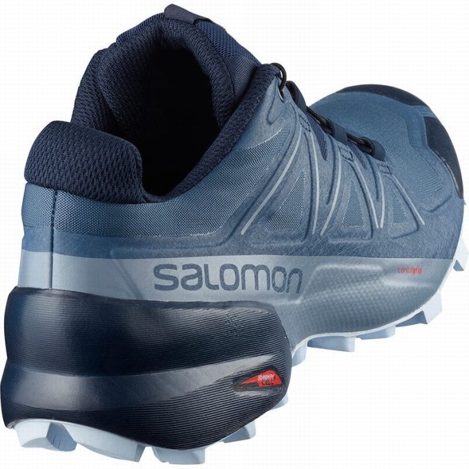 Tenis Para Trail Running Salomon SPEEDCROSS 5 WIDE W Mujer Azul Marino | MX-192YBWU