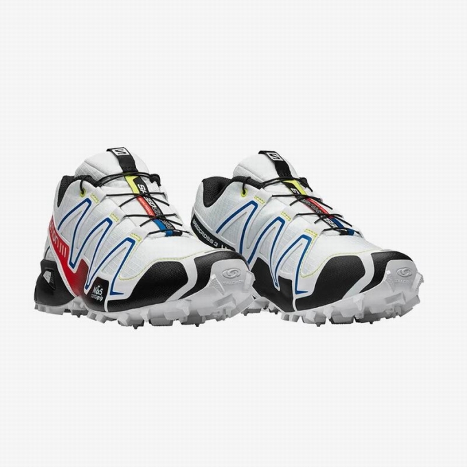 Tenis Para Trail Running Salomon SPEEDCROSS 3 RACING Mujer Blancos Negros | MX-204EIXD