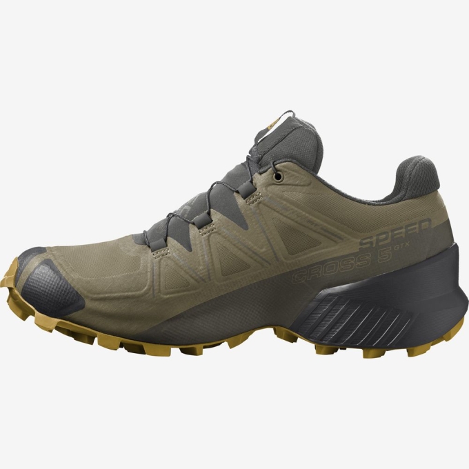 Tenis Para Trail Running Salomon SPEEDCROSS 5 GORE-TEX Hombre Marrom | MX-248WKRI