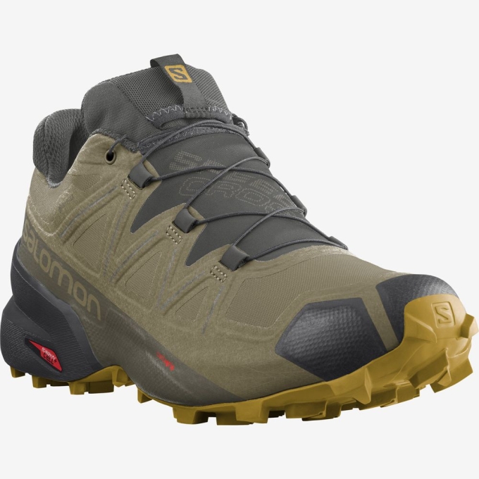 Tenis Para Trail Running Salomon SPEEDCROSS 5 GORE-TEX Hombre Marrom | MX-248WKRI