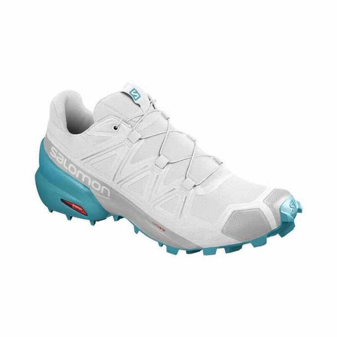 Tenis Para Trail Running Salomon SPEEDCROSS 5 Mujer Blancos | MX-364XDBG