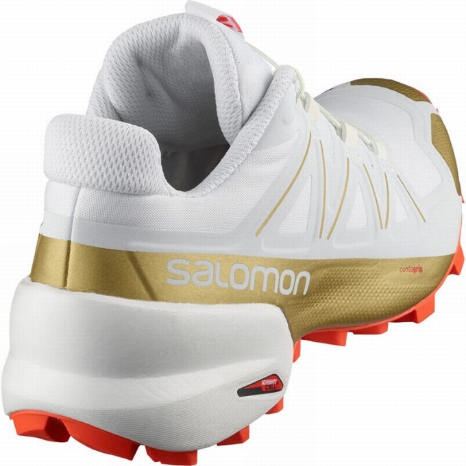 Tenis Para Trail Running Salomon SPEEDCROSS 5 GTS W Mujer Blancos | MX-367OPSE