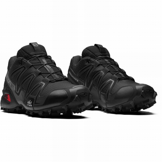 Tenis Para Trail Running Salomon SPEEDCROSS 3 Hombre Negros | MX-489WLMC