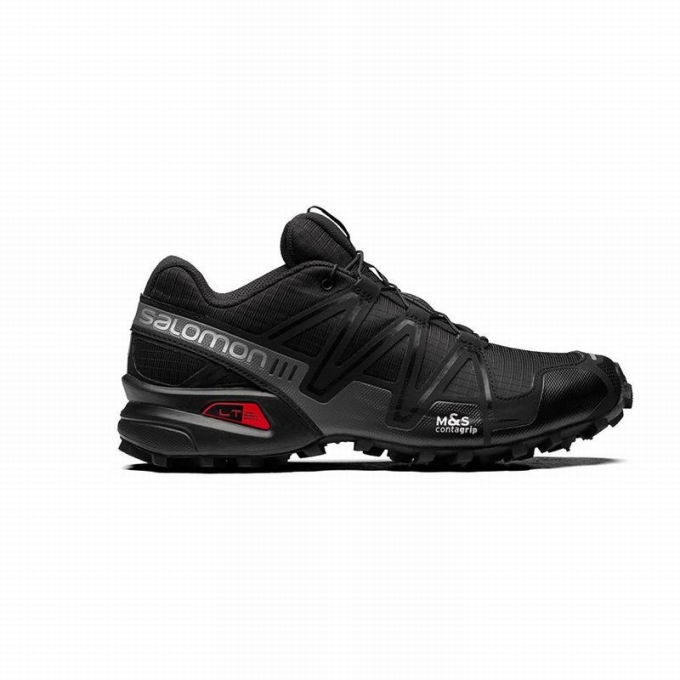 Tenis Para Trail Running Salomon SPEEDCROSS 3 Hombre Negros | MX-489WLMC