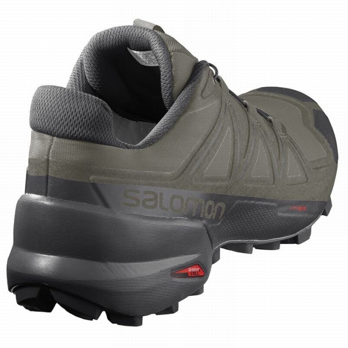 Tenis Para Trail Running Salomon SPEEDCROSS 5 WIDE Hombre Morados Negros | MX-532JDCS