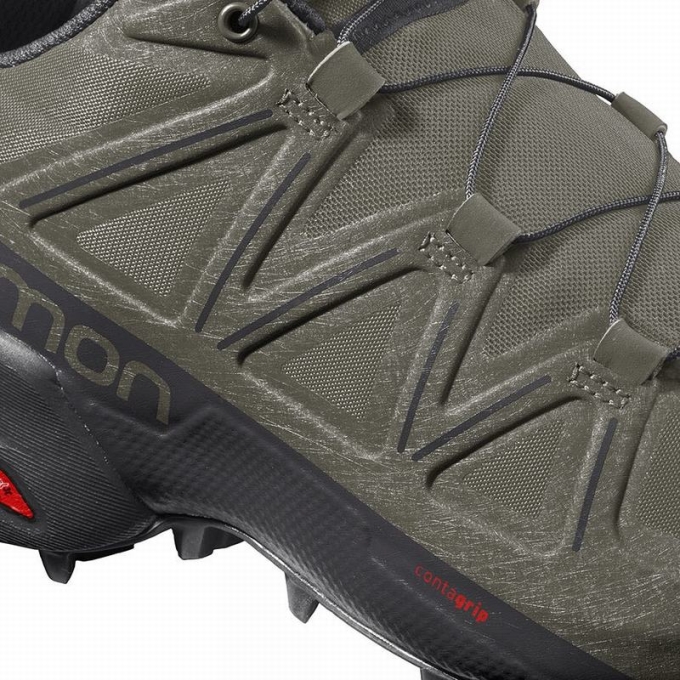 Tenis Para Trail Running Salomon SPEEDCROSS 5 WIDE Hombre Morados Negros | MX-532JDCS