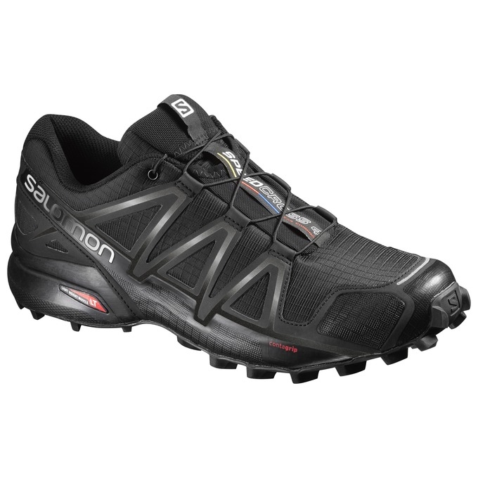 Tenis Para Trail Running Salomon SPEEDCROSS 4 Hombre Negros | MX-541BRUT