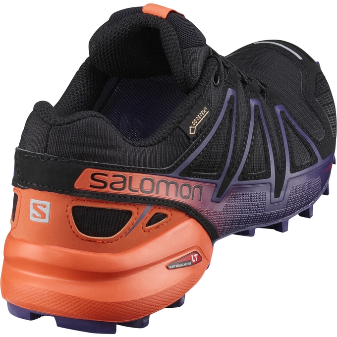 Tenis Para Trail Running Salomon SPEEDCROSS 4 GTX LTD W Mujer Negros | MX-582SDZM