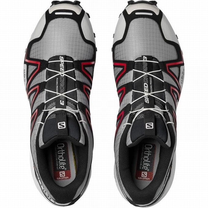 Tenis Para Trail Running Salomon SPEEDCROSS 3 Mujer Grises Negros | MX-589MPVJ