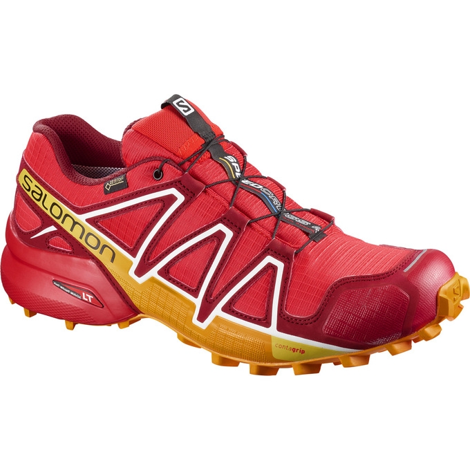 Tenis Para Trail Running Salomon SPEEDCROSS 4 GTX Hombre Rojos | MX-589XEFR