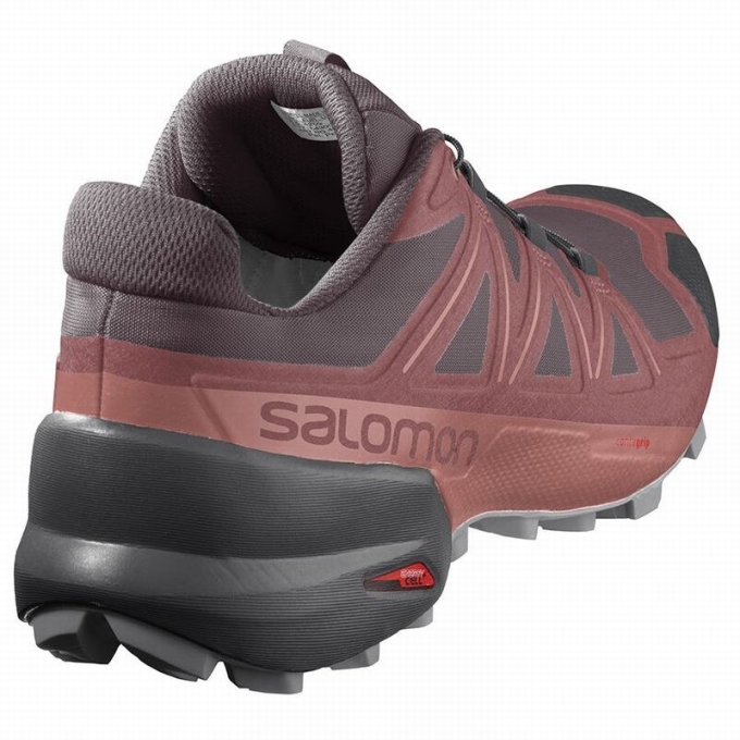 Tenis Para Trail Running Salomon SPEEDCROSS 5 Mujer Rojos | MX-601DTMW