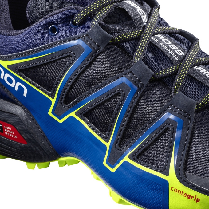 Tenis Para Trail Running Salomon SPEEDCROSS VARIO 2 Hombre Azul Marino | MX-615RTUO