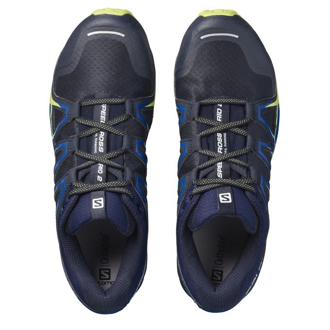 Tenis Para Trail Running Salomon SPEEDCROSS VARIO 2 Hombre Azul Marino | MX-615RTUO