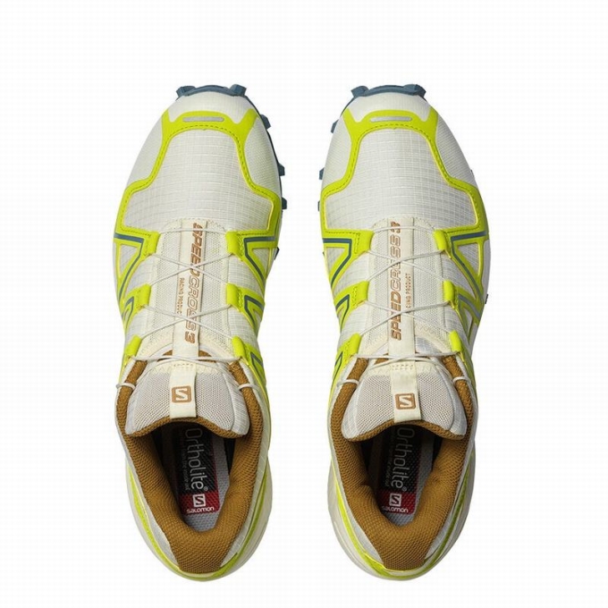 Tenis Para Trail Running Salomon SPEEDCROSS 3 Mujer Beige Rosas | MX-643RXYE