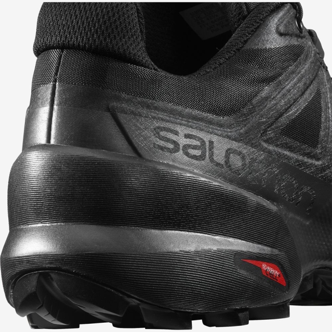 Tenis Para Trail Running Salomon SPEEDCROSS 5 WIDE Hombre Negros | MX-657BYNK