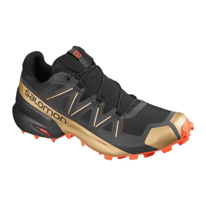 Tenis Para Trail Running Salomon SPEEDCROSS 5 GTS Hombre Negros | MX-670RTAN