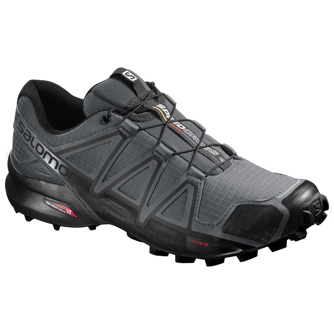 Tenis Para Trail Running Salomon SPEEDCROSS 4 Hombre Grises Negros | MX-785KYBZ