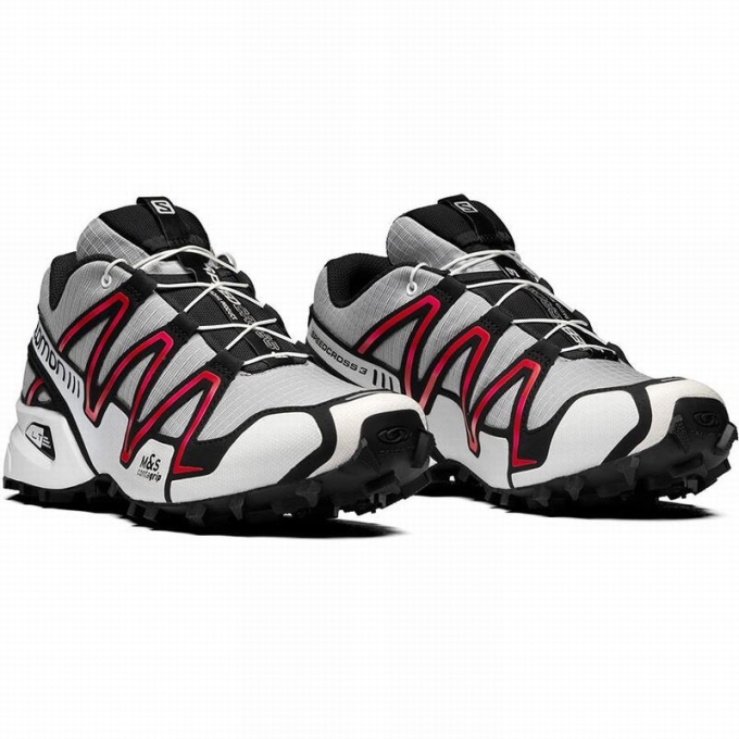 Tenis Para Trail Running Salomon SPEEDCROSS 3 Hombre Grises Negros | MX-792LDYM