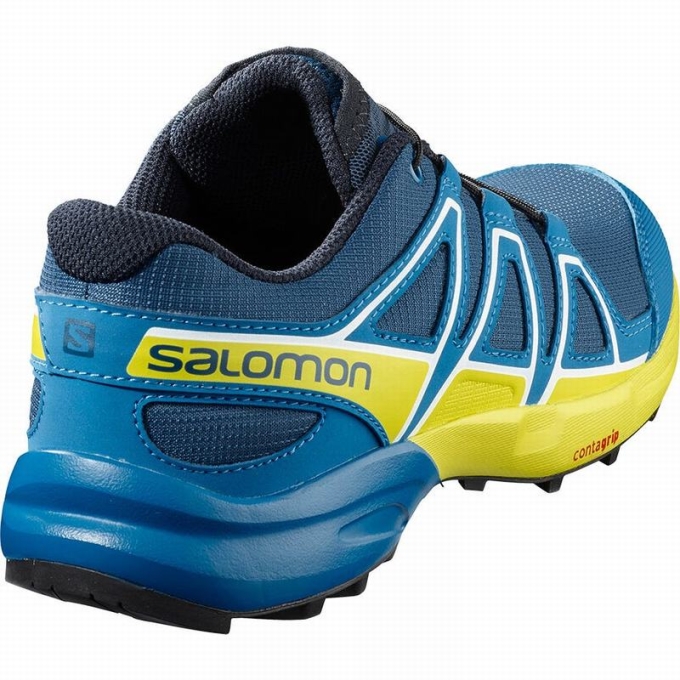 Tenis Para Trail Running Salomon SPEEDCROSS Niños Azul Marino | MX-809XKGY