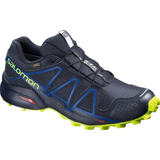 Tenis Para Trail Running Salomon SPEEDCROSS 4 GTX S/RACE LTD Mujer Azul Marino | MX-921YBPQ