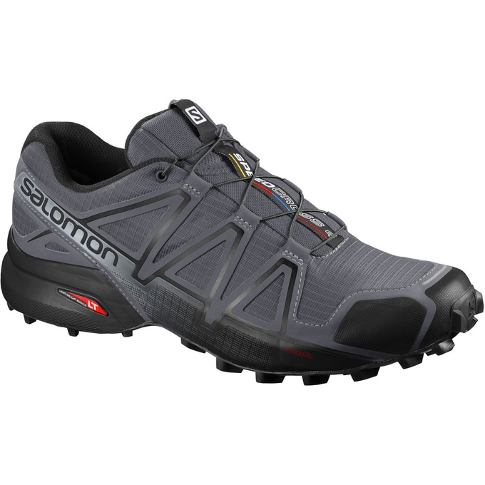 Tenis Para Trail Running Salomon SPEEDCROSS 4 WIDE Hombre Grises Negros | MX-928QEXW