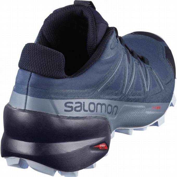 Tenis Para Trail Running Salomon SPEEDCROSS 5 Mujer Azul Marino | MX-967ELWY