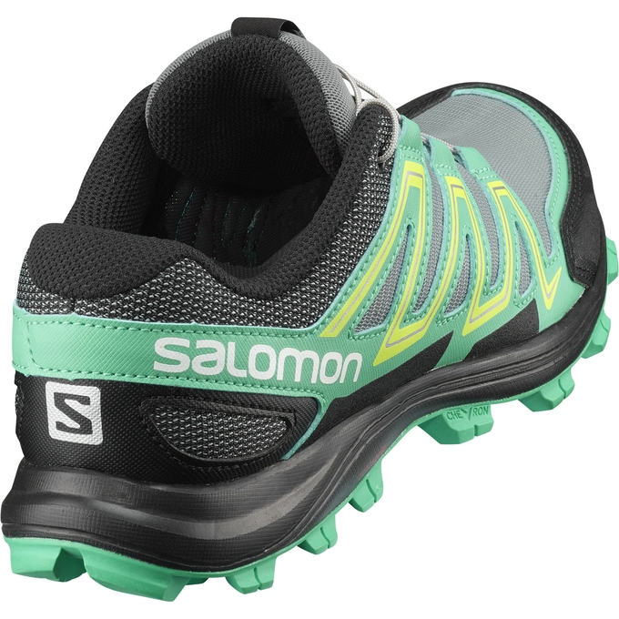 Tenis Para Trail Running Salomon SPEEDTRAK W Mujer Plateados Verdes | MX-582WQLD