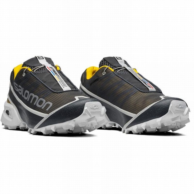 Tenis Para Trail Running Salomon STREETCROSS Hombre Azules Oscuro Amarillos | MX-154AVLY