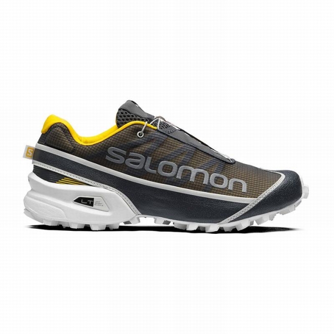 Tenis Para Trail Running Salomon STREETCROSS Hombre Azules Oscuro Amarillos | MX-154AVLY