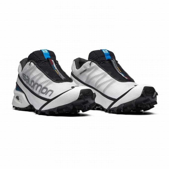 Tenis Para Trail Running Salomon STREETCROSS Hombre Blancos Negros | MX-201VCUY