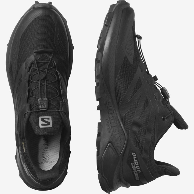 Tenis Para Trail Running Salomon SUPERCROSS BLAST GTX Hombre Negros | MX-258HBYC