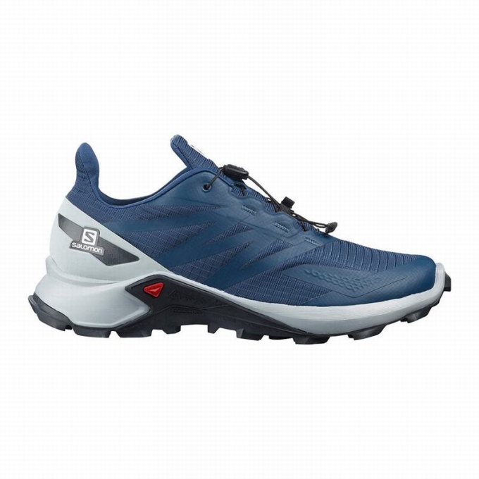 Tenis Para Trail Running Salomon SUPERCROSS BLAST Hombre Azul Marino Azules | MX-460CDPO