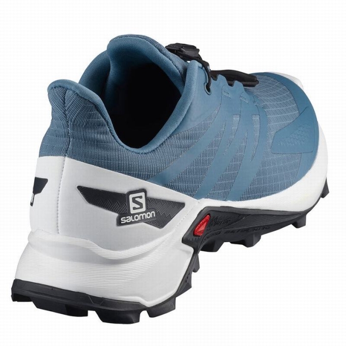 Tenis Para Trail Running Salomon SUPERCROSS BLAST W Mujer Azules Blancos | MX-462DNGQ