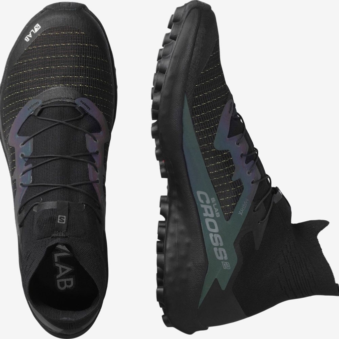 Tenis Para Trail Running Salomon S/LAB CROSS 2 Hombre Negros | MX-319XYJM