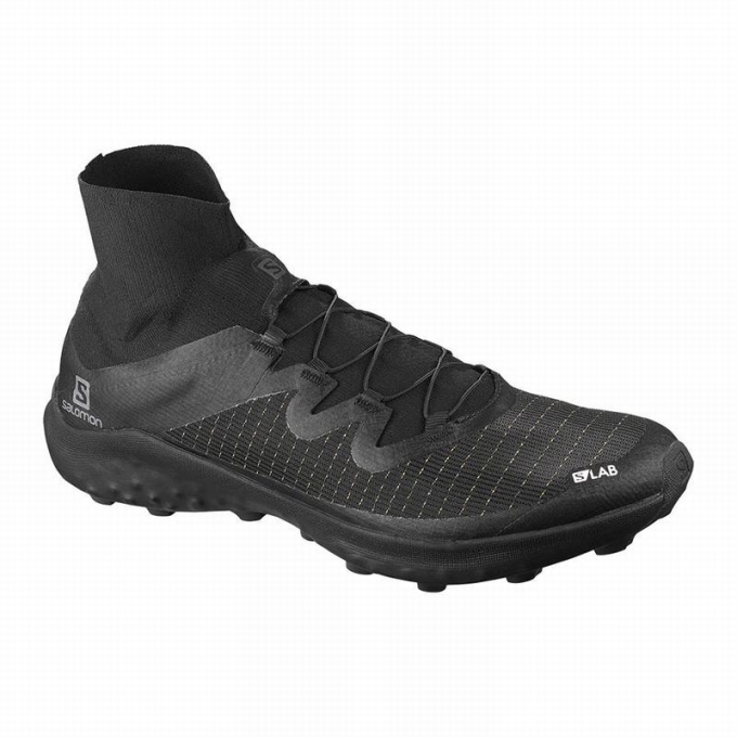 Tenis Para Trail Running Salomon S/LAB CROSS Hombre Negros Blancos | MX-520STIH