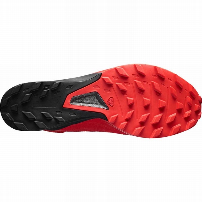 Tenis Para Trail Running Salomon S/LAB SENSE 8 SOFTGROUND Hombre Rojos Negros | MX-321YBVW