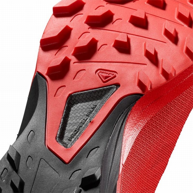 Tenis Para Trail Running Salomon S/LAB SENSE 8 SOFTGROUND Hombre Rojos Negros | MX-321YBVW