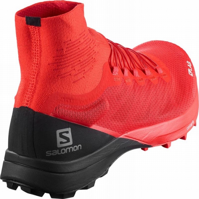 Tenis Para Trail Running Salomon S/LAB SENSE 8 SOFTGROUND Hombre Rojos Negros | MX-321YBVW