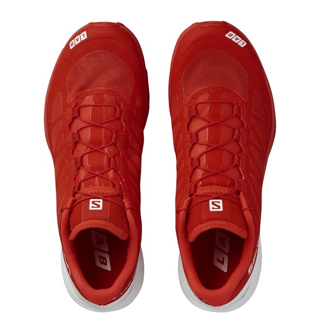 Tenis Para Trail Running Salomon S/LAB SENSE 6 Hombre Rojos Blancos | MX-691UHRI