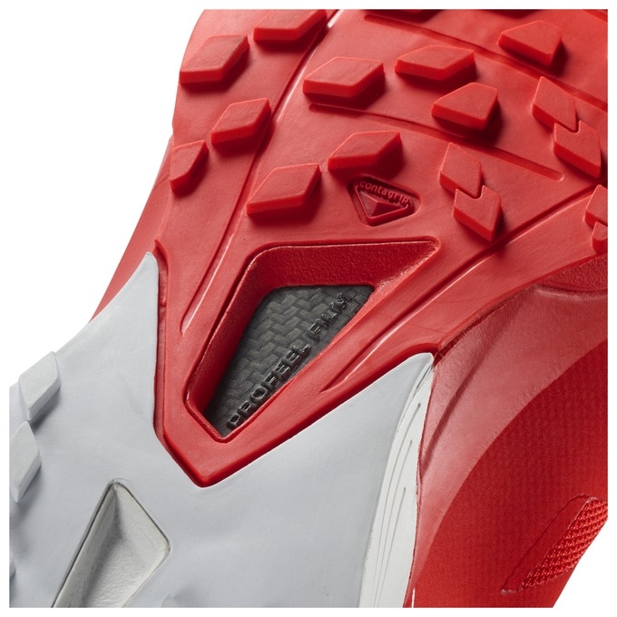 Tenis Para Trail Running Salomon S/LAB SENSE 6 Hombre Rojos Blancos | MX-691UHRI