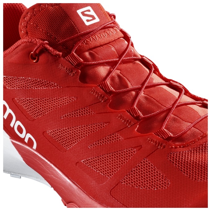 Tenis Para Trail Running Salomon S/LAB SENSE 6 Hombre Rojos Blancos | MX-691UHRI