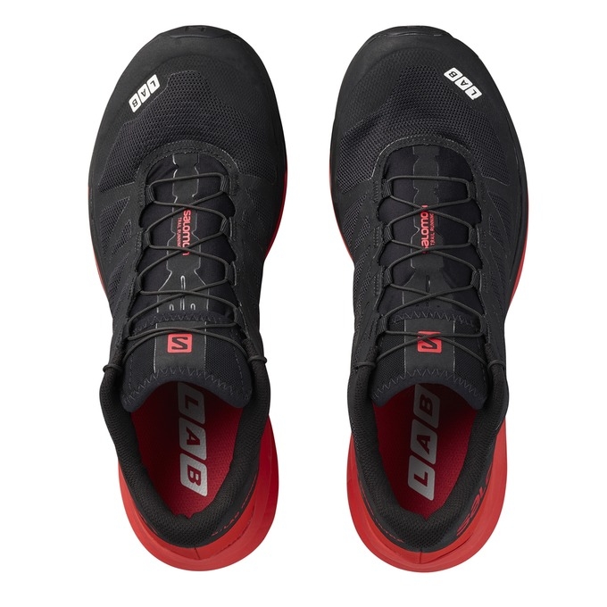 Tenis Para Trail Running Salomon S/LAB SENSE ULTRA Hombre Negros Rojos | MX-794JTPD