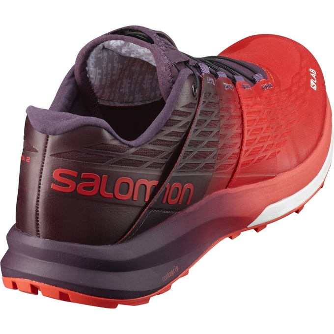 Tenis Para Trail Running Salomon S/LAB ULTRA Hombre Rojos Morados | MX-572IWUF