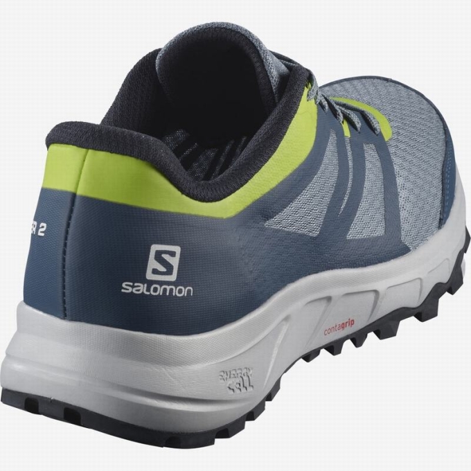 Tenis Para Trail Running Salomon TRAILSTER 2 Hombre Azules Grises Azul Marino | MX-985INKD