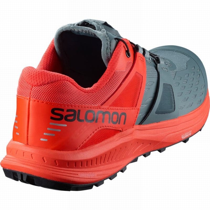 Tenis Para Trail Running Salomon ULTRA /PRO Hombre Grises Naranjas | MX-295NYIA