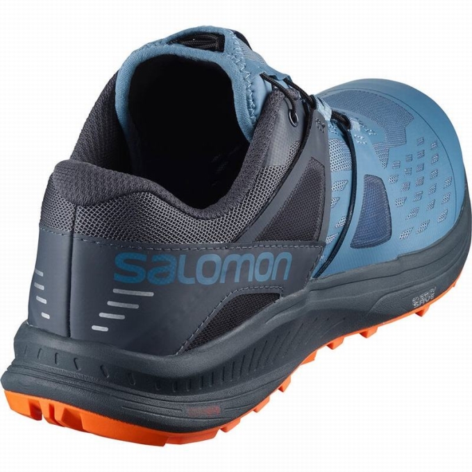 Tenis Para Trail Running Salomon ULTRA /PRO Hombre Azules Rojos Naranjas | MX-490HAIN